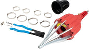 Impianto per manubrii universale set 20-120 mm - Piastra pieghevole universale - Manubrio - Morsetto - Morsetta - Adatto per manubri in gomma - Attrezzatura per manubri