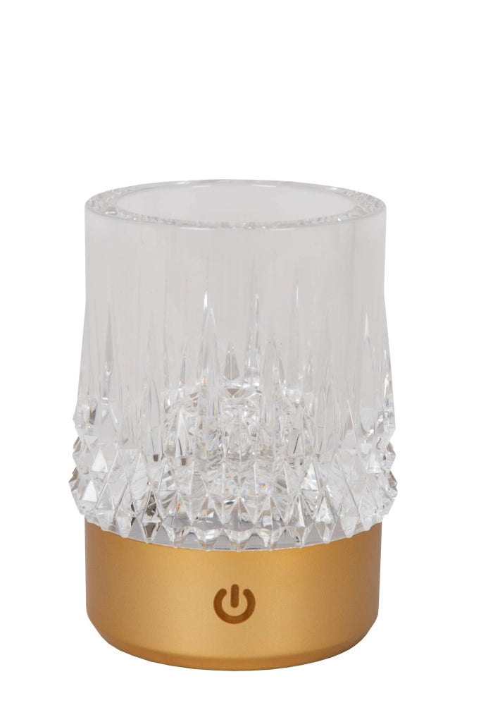 Lampada da tavolo LED LILI Lucide oro acrilico