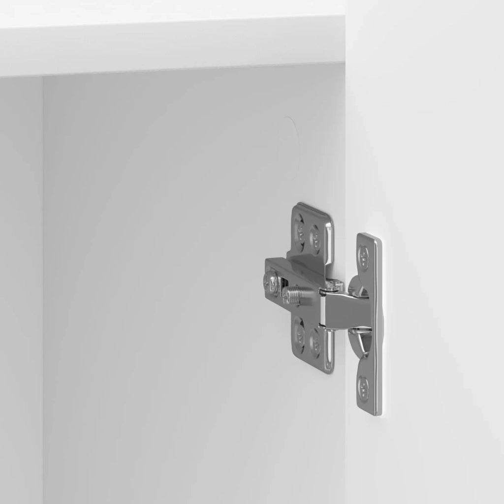 Armadio da Notte 2 pcs Bianco Lucido 43 x 34,5 x 52 cm 894344