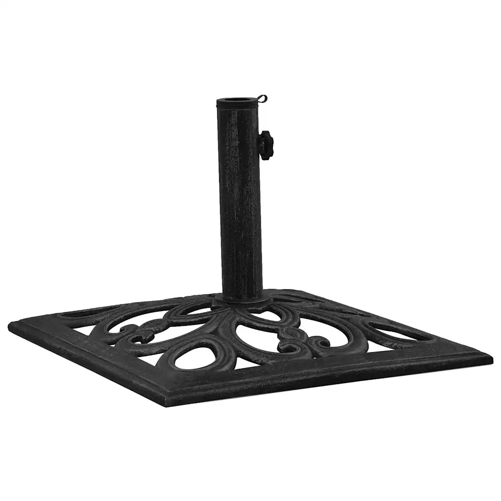 Base per Ombrellone Nera 47x47x33 cm in Ghisa cod mxl 61587