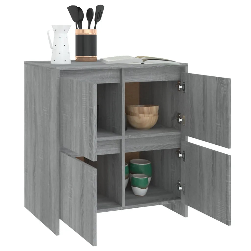 Credenza-Buffet-Armadio da cucina Grigio Sonoma 70x41x75 cm in Truciolato 218050