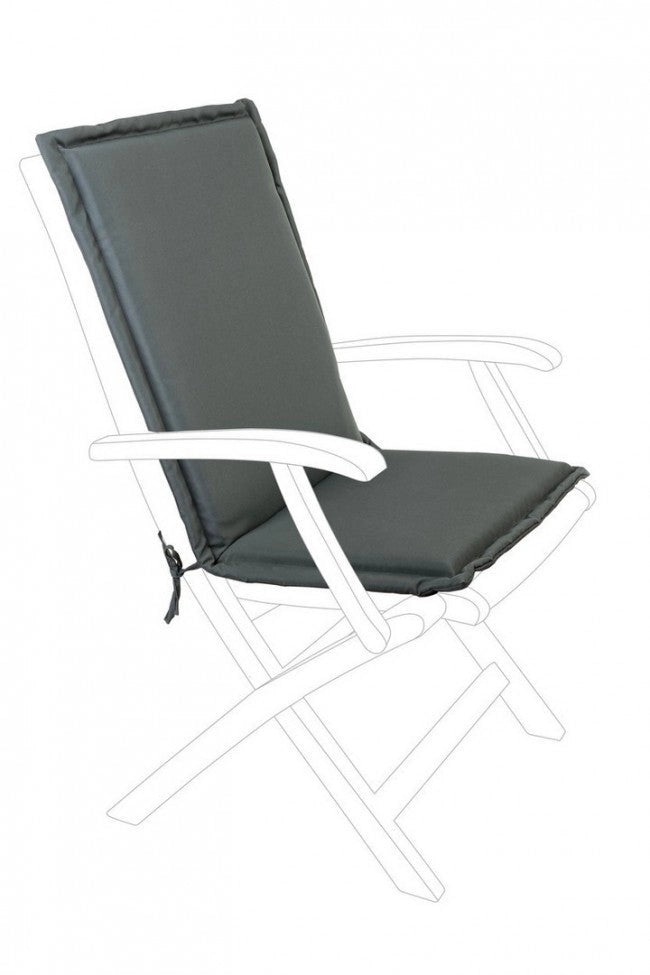Cuscino Poly180 Antracite Schienale Medio in Tessuto per Esterno