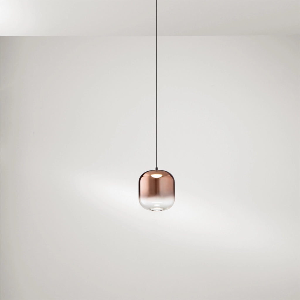 Vetro Borosilicato Contemporaneo Hunter Rame Specchiato D14