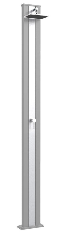Doccia Solare da Esterno Giardino 30L Miscelatore Arkema Spring S Fascia Inox Sabbia