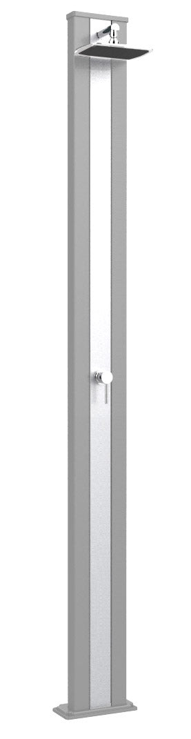 Doccia Solare da Esterno Giardino 30L Miscelatore Arkema Spring S Fascia Inox Sabbia