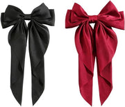 Spazzola Plus con filo - Seta satinata - Accessori capelli per donne - Adulti - Nero e rosso