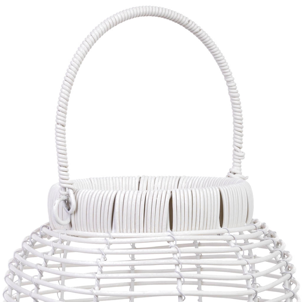 Lanterna in metallo e plastica con luce a batteria D25x39/50,5h cm
