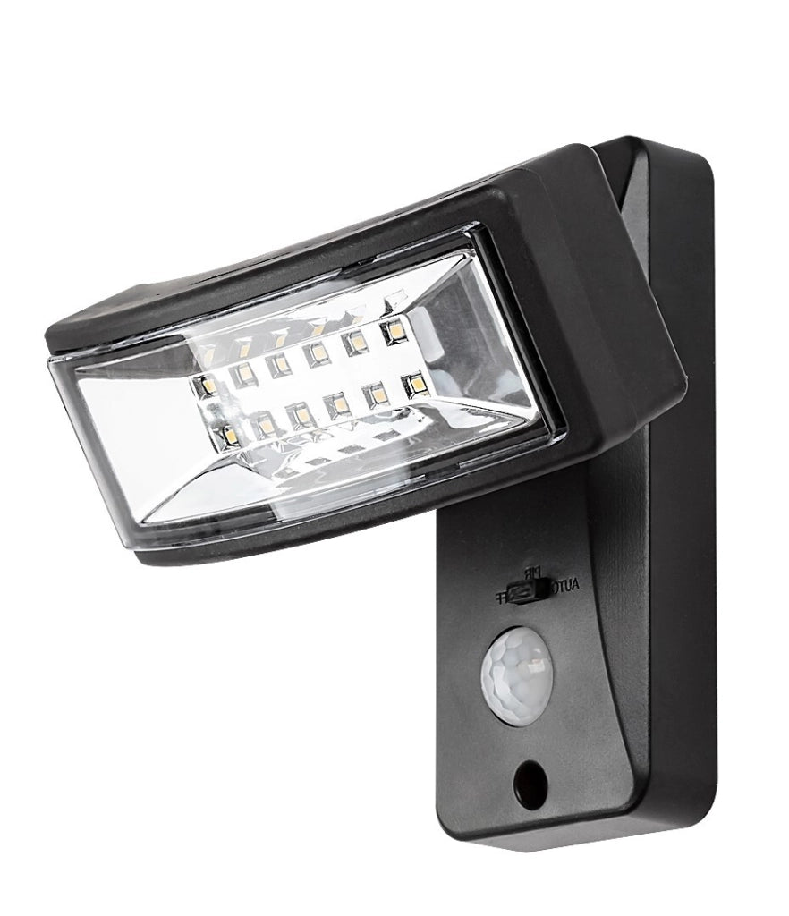 Applique solare LED 2,4W con sensore Valpovo nera Rabalux