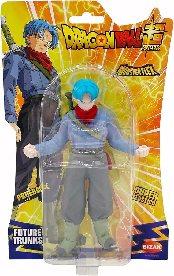 Monsterflex Super Sayan Blue Vegeta  Dragon Ball, bambola super estensibile ed elastico, 25 cm,Diramix,Eta 4+