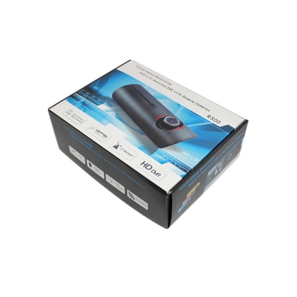 Trade Shop - Dvr Per Veicoli Auto Con Doppia Camera Frontale E Posteriore Con Sensore Gps -