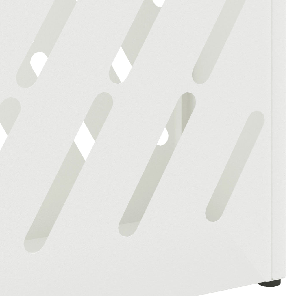 Portaombrelli Bianco Metallo Compatto Intarsi decorativi