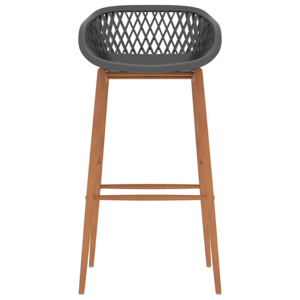 Set da Bar 7 pz Bianco e Grigio 3057450