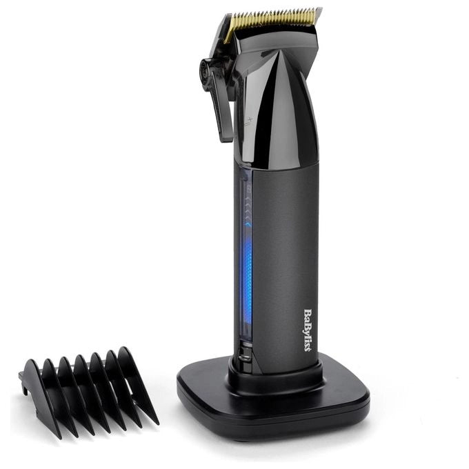 BaByliss E991E Super-X Metal Tagliacapelli Professionale Lama Titanio Ioni di Litio 180 min 10 Accessori colore Nero