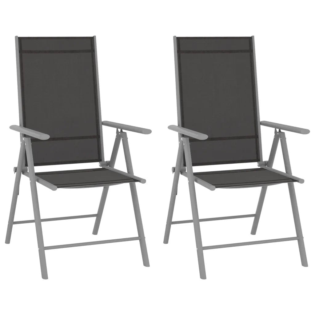 Set da Bistrot 3 pz in Alluminio e Textilene Argento cod mxl 36895
