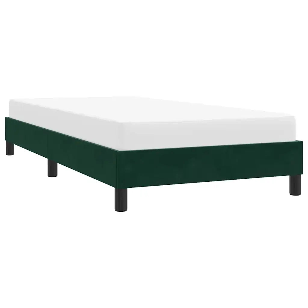 Giroletto senza Materasso Verde Scuro 80x210 cm in Velluto 4101334