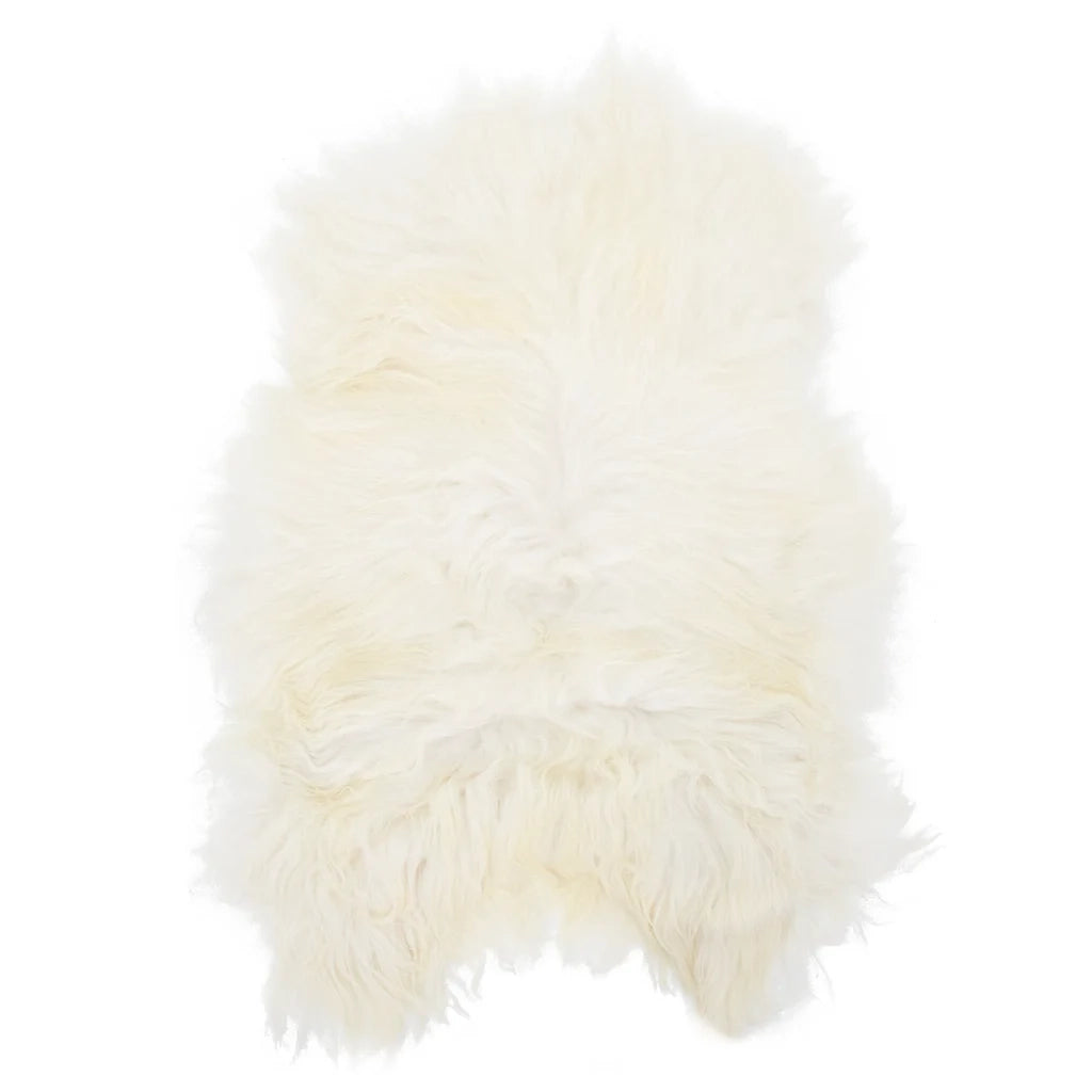 Fodera per Sedia in Pelle di Pecora Islandese Crema 70x110 cm CFW7697716