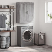 Mobile a Parete Grigio Sonoma 69,5x34x90 cm Legno Multistrato 830378