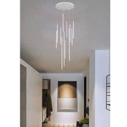 Trade Shop - Lampadario Sospeso 105w Moderno Pendenti Led Bianco Luce 6500k 4000k 3000k Lp-45b - -bianco Freddo      -