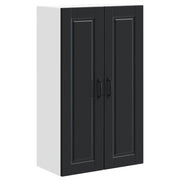Pensile da cucina | Armadietto a muro PORTO Nero 60 x 31 x 100 cm Legno multistrato
