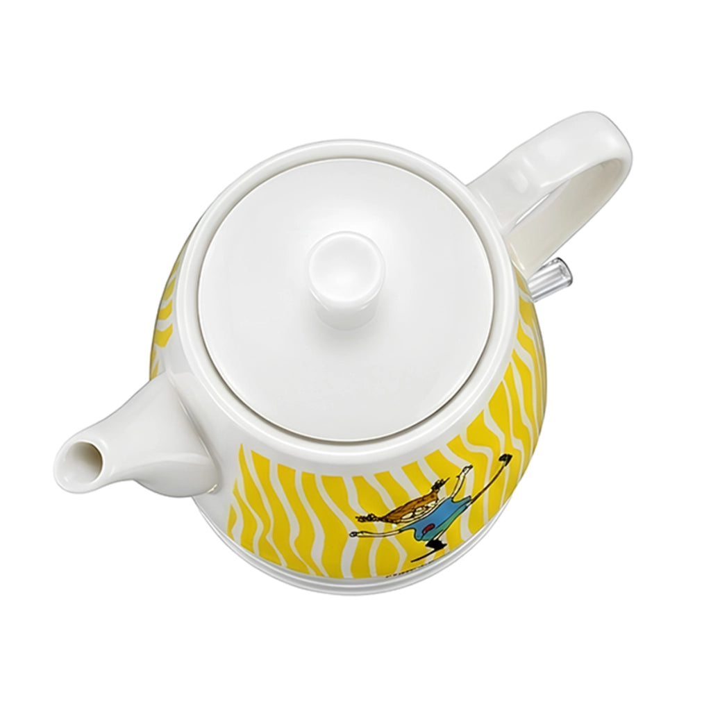 Bollitore in Ceramica 0,8L 1750W con Spegnimento Automatico dal Design Happy Pippi Bianco / Giallo Pippi