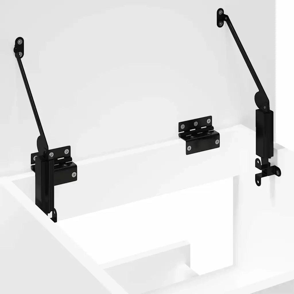 vidaXL Leggio con Ruote e Cassetto Bianco 55x55x107 cm in Multistrato