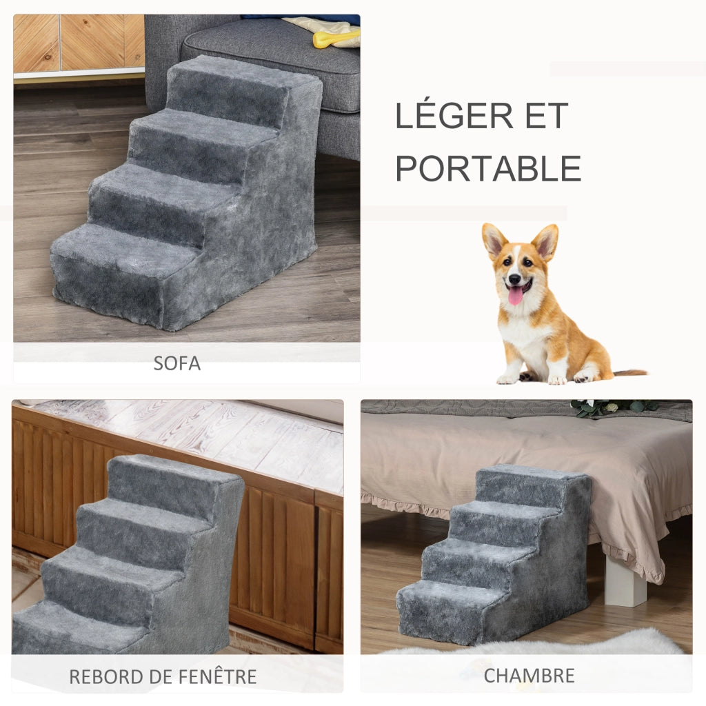 Scala per Animali Domestici 4 Gradini ¨C Xylo ¨C Antiscivolo per Cani e Gatti