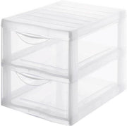 Ladro in plastica 2 carichi trasparenti formato A4 altezza 255 cm stivellabile per archiviazione ufficio