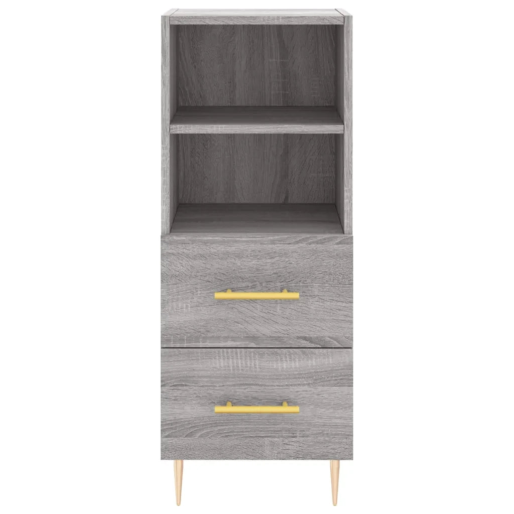 Credenza Grigio Sonoma 34,5x34x180 cm in Legno Multistrato 3199295