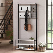 Scaffale ingresso Nomad colore bianco