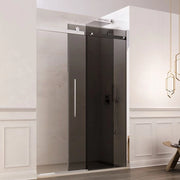 Box doccia Cristallo 8 mm frameless - 1 lato apertura scorrevole fume' anticalcare - Misura: 140 x h195 cm