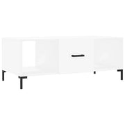 Tavolino da salotto | Tavolino da caff¨¨ | Tavolino da Soggiorno Bianco 102x50x40 cm in Legno Multistrato