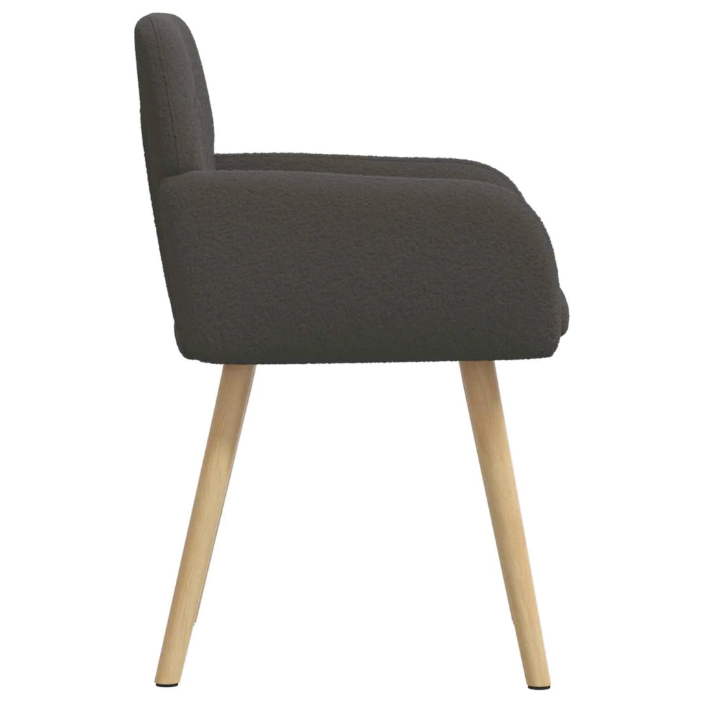 Sedie da pranzo 4 pz Bouclé Grigio Scuro 59 x 57 x 85 cm 3428274