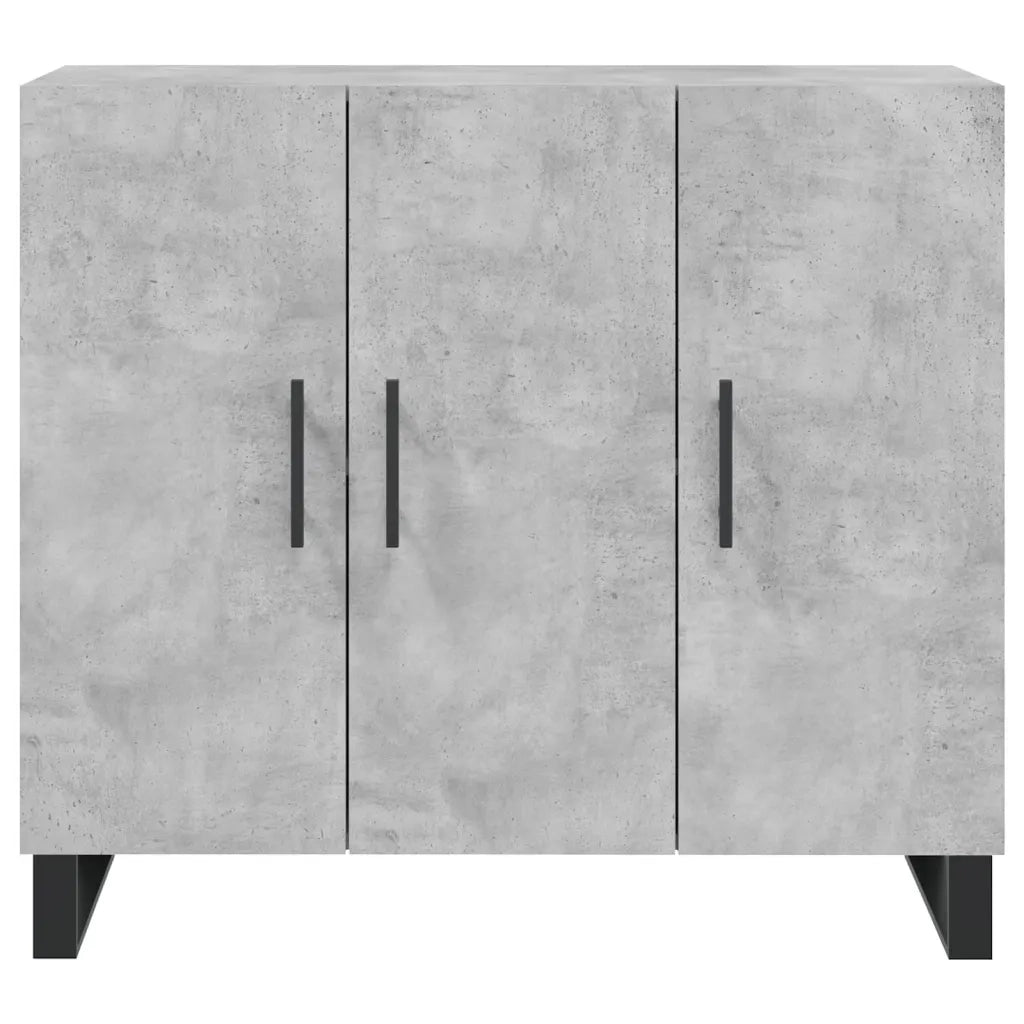 Credenza | Madia | Buffet da pranzo | Armadio da pranzo Grigio Cemento 90x34x80 cm in Legno Multistrato