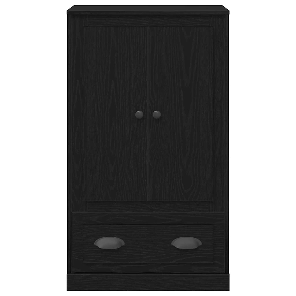 Credenza-Buffet-Armadio da cucina Rovere Nero 60 x 35,5 x 103,5 cm Legno multistrato