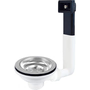 Piletta 31/2 lavello inox e ceramica c troppopieno telescopico