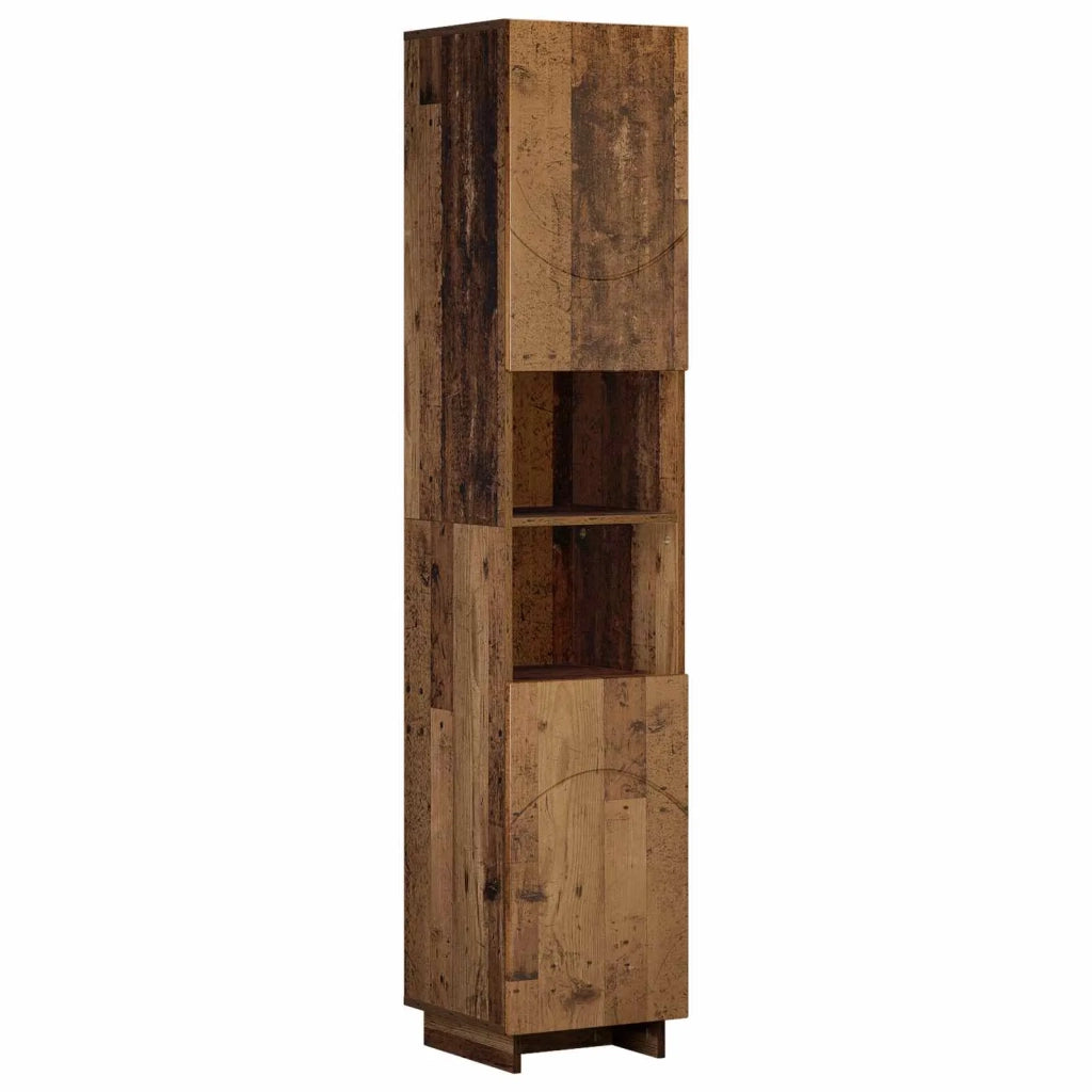 Set mobili da bagno 3 pz Legno antico Legno ingegnerizzato 3433062