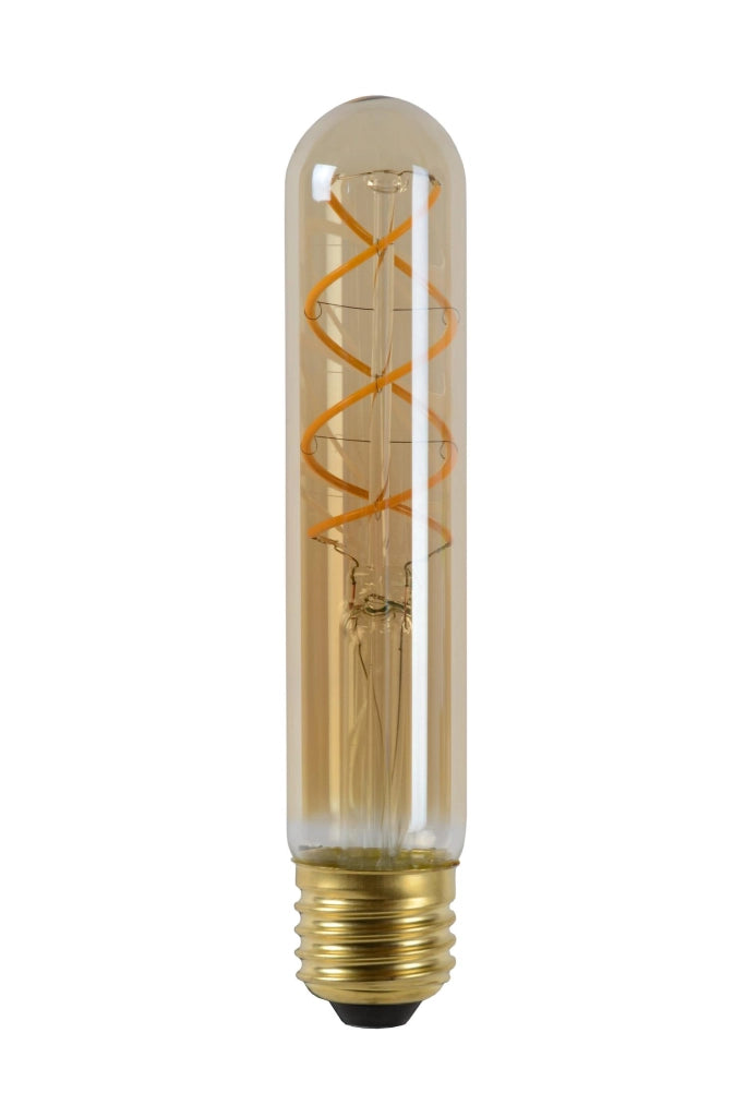 Lampadina LED filament amber tubo E27 5W Lucide