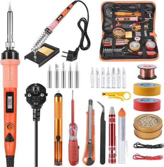 Set di Saldatura 80W Pannello LCD - 20in1 Set di Saldatura - Regolatore di Temperatura Adattabile
