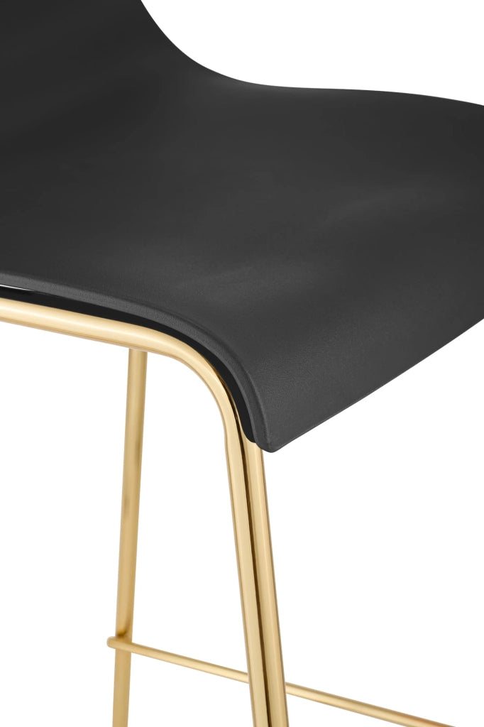 Sgabello da bar Hoover in plastica 4 piedi oro 2