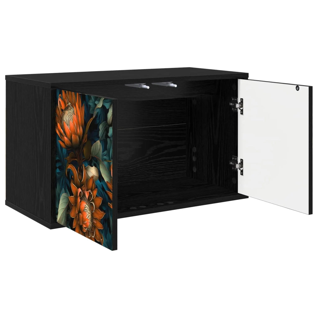 Mobile TV da Parete LOCHEM 69 x 33 x 40 cm Rovere Nero 8007112