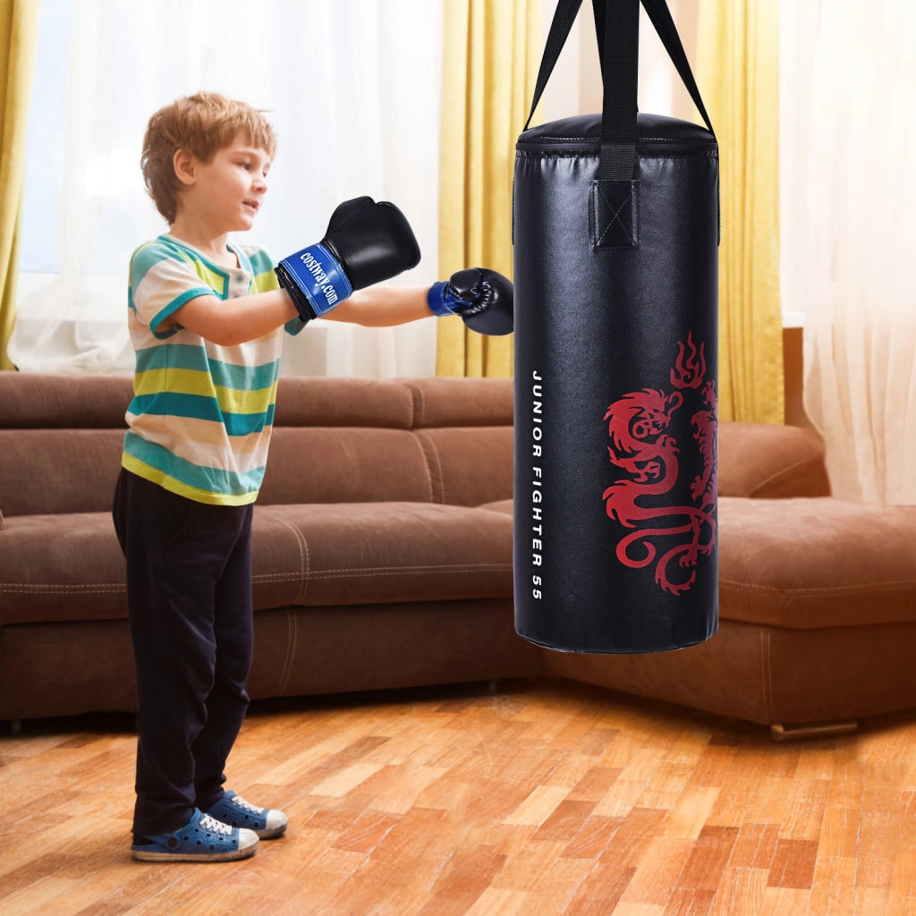Set da boxe per bambini con sacco di sabbia, Set da boxe portatile per allenarsi migliorare la forza-Boxe