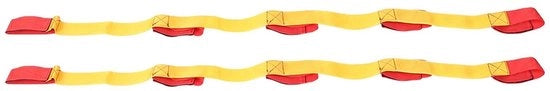 Accessori - Riem Elastico - Portatile - Coordinamento Movimenti - Lavoro di Squadra - Tela Tessuta - 5 Persone 140 x 5 x 1 cm - Gioco di Squadra