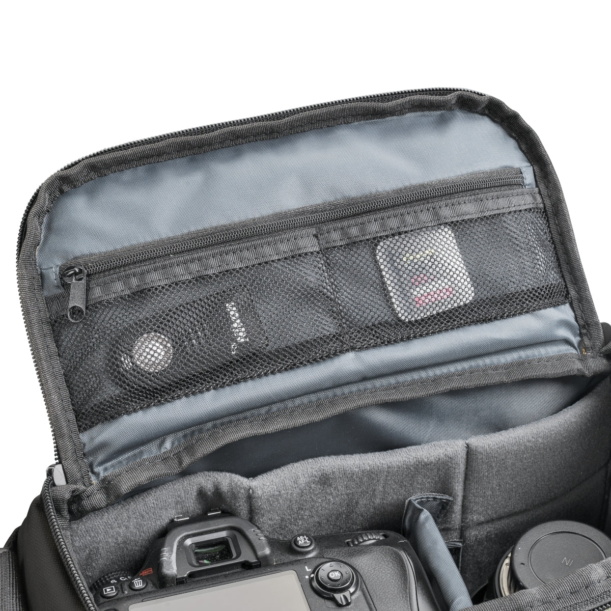 Mantona borsa fotografica Milano grande nero