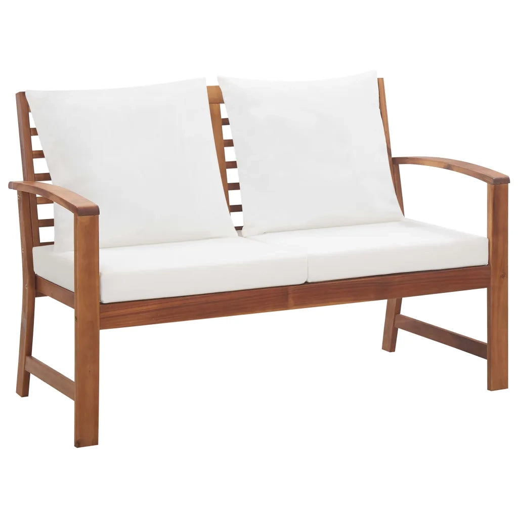 Set Divani da Giardino 4 pz con Cuscini in Massello di Acacia cod mxl 43935