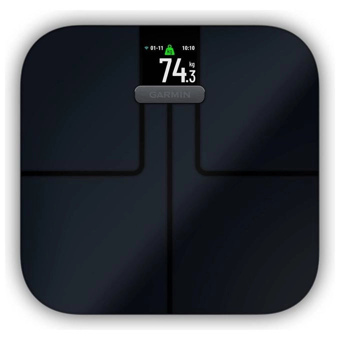 Garmin Index S2 Rettangolo Nero Bilancia pesapersone elettronica