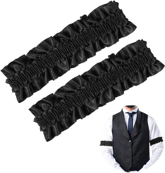 Accessori antiscivolo per abbigliamento maschile e femminile con dettagli a riccioli, stile anni '20