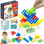 Tetris Torre di Equilibrio gioco - gioco di costruzione creativa - torre di legno per bambini con puzzle