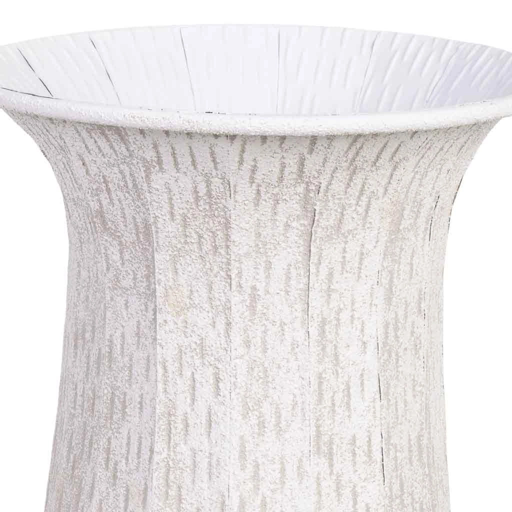Vaso in metallo grigio 36,5x36,5x61h cm
