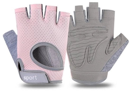 Man e donne guanti da bicicletta - L-13,5*9,5cm - guanti da fitness - guanti da bicicletta a mezza mano - guanti da yoga per uomo e donna - guanti da mountain bike - guanti antiscivolo resistenti all'usura e respiranti a mezza mano