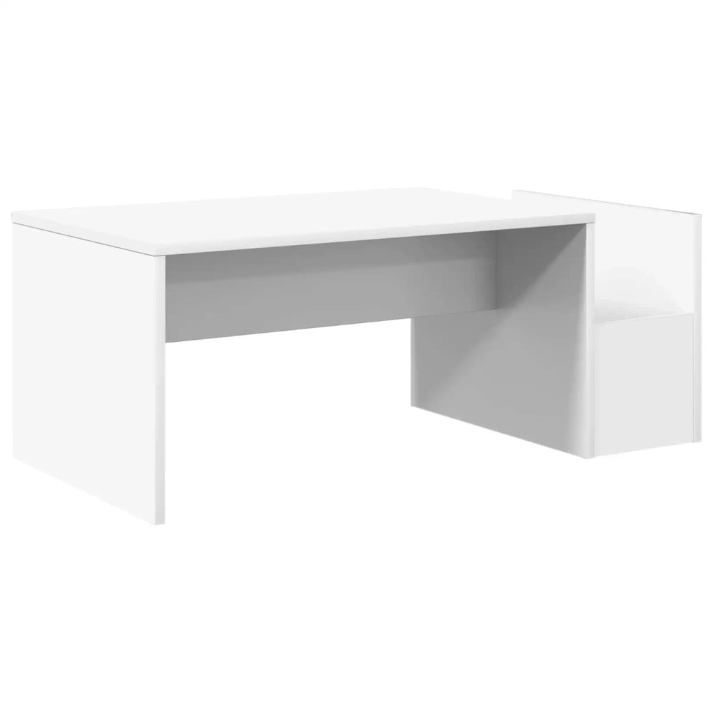 Tavolino da salotto Bianco 90 x 45 x 35 cm Legno multistrato